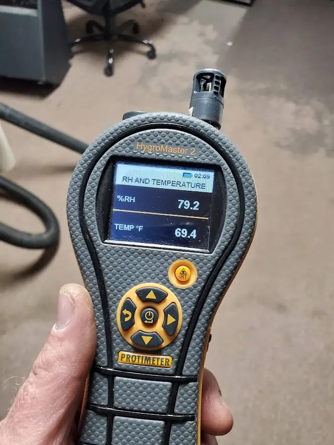 Moisture meter humidity assessment for Mold Remediation & Removal in Wendell