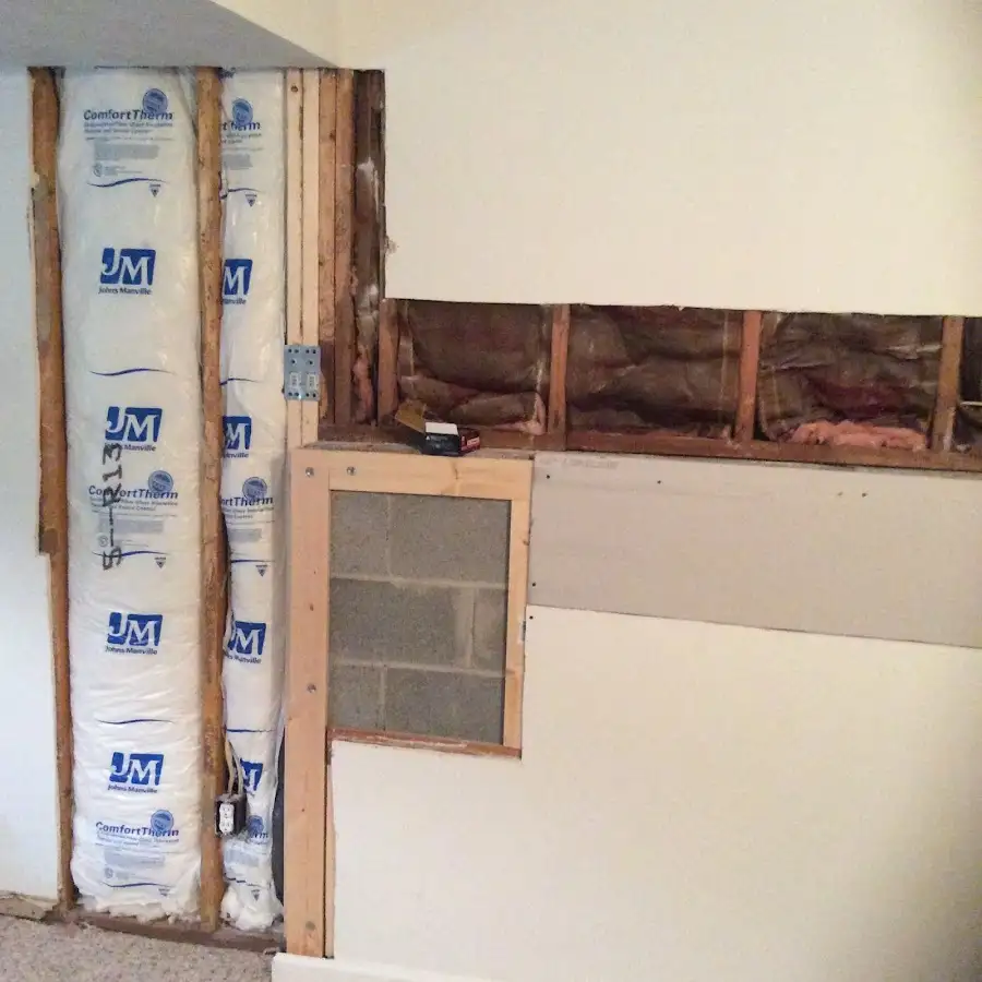 Wall insulation replacement during Contents Cleaning & Restoration in Wendell
